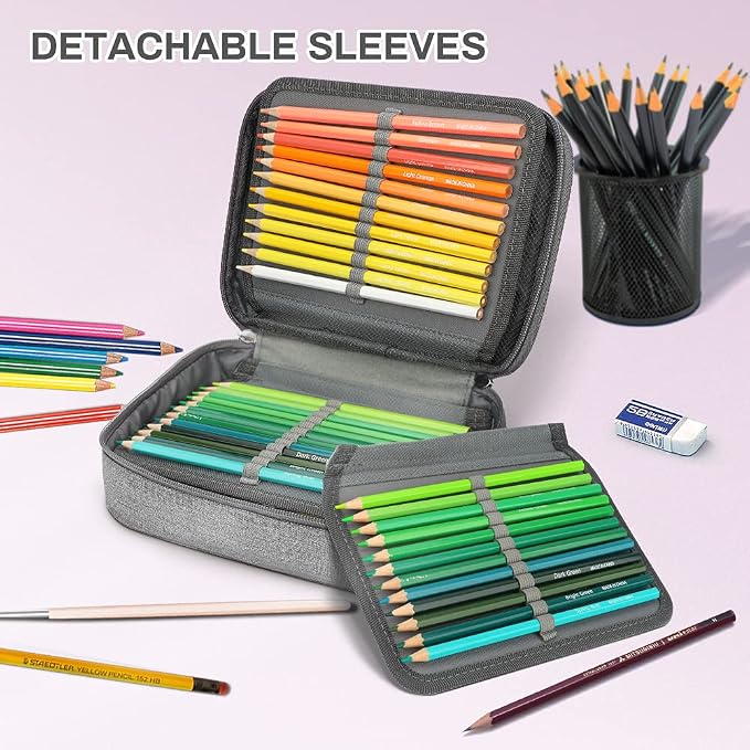 Number-one Large Capacity Pencil Case, 72 Slots Colored Pencil Pouch Bag - Image 2
