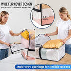 TAILI 2 Pack Clear Moving Bags w/Adjustable Backpack Straps, Moving Supplies - Image 2