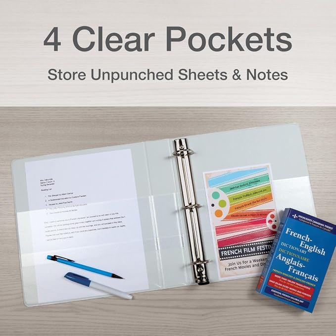 Cardinal 3 Ring Binder, 2 Inch Premier Easy Open Binder, ONE-Touch Locking - Image 5