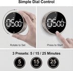 Rechargeable Magnetic Kitchen Timer, LED Countdown/Up Timer, Supports USB-C - Image 4