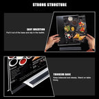 xydstay 6pack Acrylic Sign Holder 5.5 X 8.5, Vertical T Shape Clear Plastic - Image 7