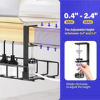 Under Desk Cable Management Tray 2 Pack, Xpatee Wire Management No Screws - Image 4