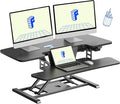 FLEXISPOT 40" Electric Standing Desk Converter, Height Adjustable Riser by FlexiSpot