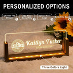 Desk Name Plate Personalized, Custom Office Light Up Name Plate - Image 6