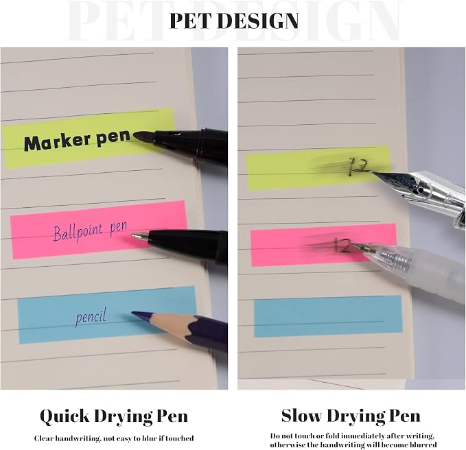Golcellia 300 Pcs, Transparent Sticky Notes, Page Markers, Sticky Tabs - Image 5