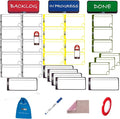 PMXBOARD Home Kanban Board Set – 39-Piece Scrum & Agile Magnetic Cards Kit | by pmxboard-makethingsvisual