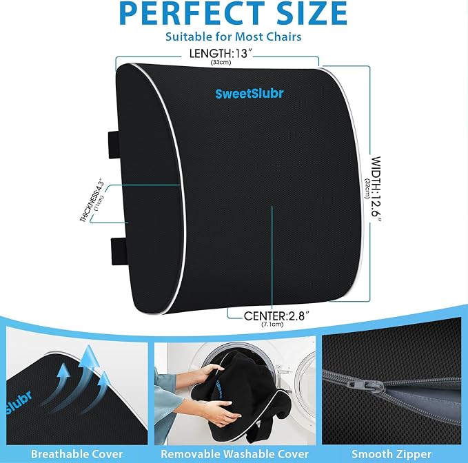 SweetSlubr Large Lumbar Support Pillow - Image 2
