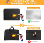 JUNDUN 5200℉ Fireproof Document Organizer, Upgraded Heat Insulated 13 Pockets - Image 3