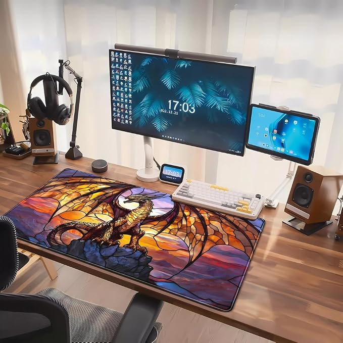Dragon Desk Mat Large Mouse Pad XXL Extended Gaming, Gamer Gift Play Mat Desk - Image 7