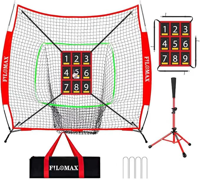 7x7ft Baseball & Softball Practice Net by Unknown