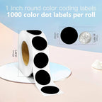 1 Inch Round Color Coding Labels, Round Color Dot Labels - Image 2
