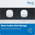 ICC 2U Finger Duct Cable Manager Panel - Image 9