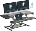 FLEXISPOT Standing Desk Converter 42-inch Spacious Sit to Stand up Dual Monitor by FlexiSpot