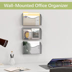 EasyPAG 3 Single Pocket Wall File Organizer, Mesh Hanging File Folder Organizer - Image 3
