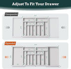 Silverware Organizer Large, Magnetic Connected Expandable 13 Slots Silverware - Image 4