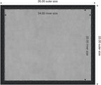 Amanti Art Black Framed Magnetic Board 22x26 Medium Vision Board - Image 2