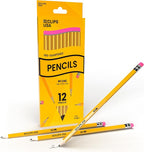 Pre-Sharpened Pencils Bulk, Pencil #2, Number 2 pencils, School Supplies Bulk by E-CLIPSUSA