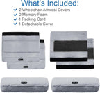 SPRING SEAON Wheelchair Armrest Covers 2 Pack Soft Memory Foam Wheelchair - Image 4