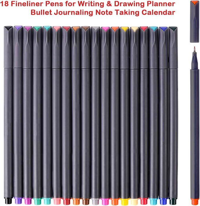 iBayam Journal Planner Pens Colored Pens, Office Supplies, Fine Point Fineliner - Image 2