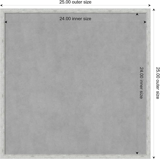 Amanti Art Silver Framed Magnetic Board 25x25 Medium Vision Board - Image 4