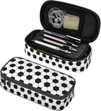 Soccer Texture Pencil Case Big Capacity Storage Pencil Pouch Stationery Bags by HKHEHOP
