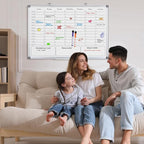 White Board Dry Erase Calendar for Wall, Magnetic Weekly Schedule-Board - Image 5