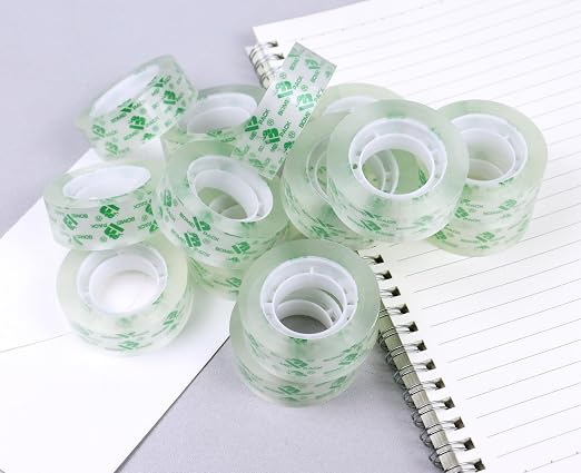 BOMEI PACK 96Rolls Crystal Clear Tape Refills - Image 8
