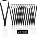 24-Pack Black Breakaway Lanyards by WEZEBEL
