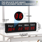 LED Countdown Clock, 999 Days, 23 Hours, 59 Minutes, 59 Seconds, Event - Image 5