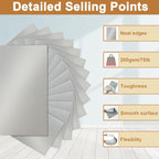 Silunkia 40 Sheets Silver Shimmer Cardstock 8.5 x 11 Metallic Paper, 75lb Thick - Image 3