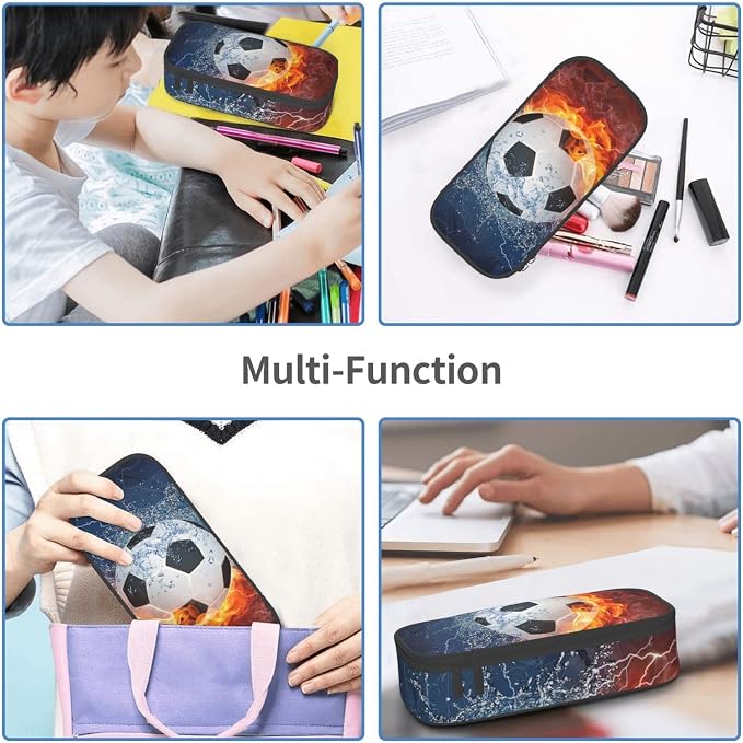 SNAPMADE Soccer Pencil Case for Boys Teens Men, Sports Pencil Box - Image 8