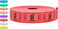 Tacticai 1000 Raffle Tickets, Single Roll by Tacticai