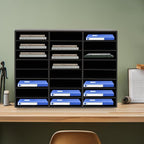 Literature Organizer with 24 Compartments | Adjustable Desktop File Sorter Mail - Image 5