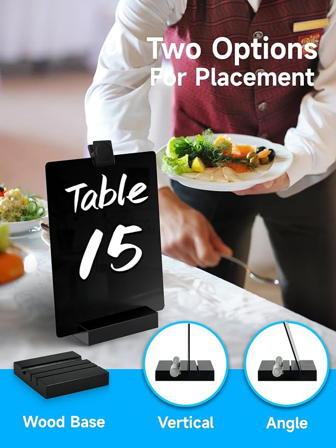 Kivsty 2 PCS Desktop Black Dry Erase Board - Image 3