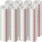 Turxayox 72 Rolls Transparent Tape Refills, 3/4 x 800 Inches, Glossy Gift by Turxayox