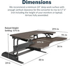 Vari Varidesk Pro Plus 36 Standing Desk Converter - Image 2