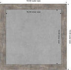Amanti Art Silver Framed Magnetic Board 19x19 Small Vision Board - Image 4