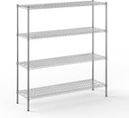 Regal Altair 18" Deep x 60" Wide x 64" Height Wire Shelving Kit | 4-Tier | NSF by Regal+Altair