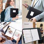 Uquelic 50-Pocket Binder with Plastic Sleeves, High-Capacity Document Organizer - Image 9