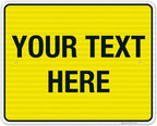 Personalized Custom Yellow Background Customize by SigoSigns