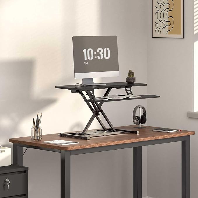 FLEXISPOT 36-inch Standing Desk Converter Height Adjustable Sit to Stand Up - Image 2