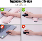 Bloss Large Desk Pad and Keyboard Wrist Rest, Large Mouse Pad + Keyboard - Image 6