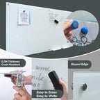 Magnetic Glass Dry Erase Board Frameless Wall Mounted White Board 40 * 72 - Image 3