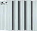 5 Pack Acoustic Panels, Premium Wall Sound Absorbing Panels, Decorative Sound by TO-TH