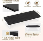 SSWOOD Monitor Stand Riser, Wood & Acrylic Computer Monitor Stand Desk Desktop - Image 4