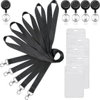 YOUOWO 5 Pack Black Lanyards - Image 6