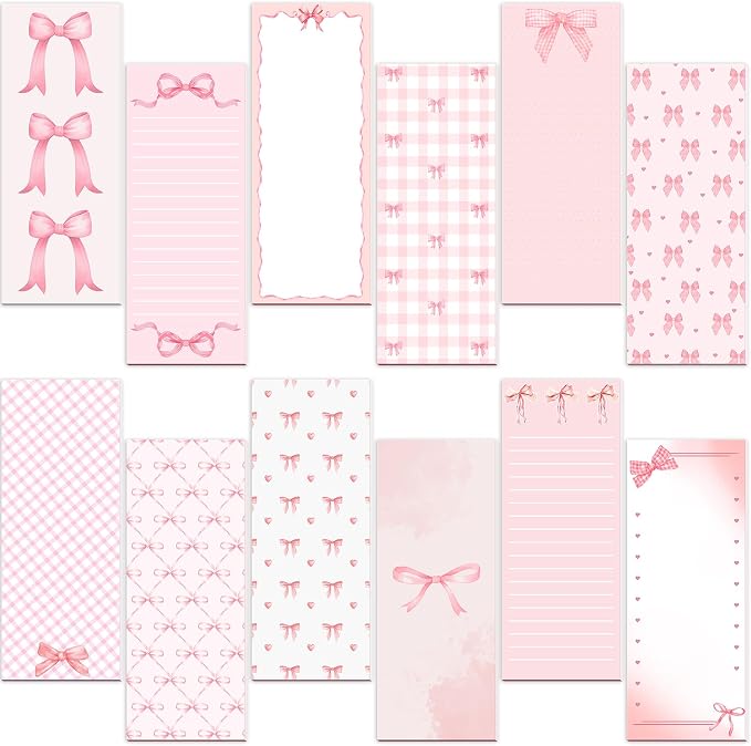 Gersoniel 12 Packs Magnetic Notepads by Gersoniel