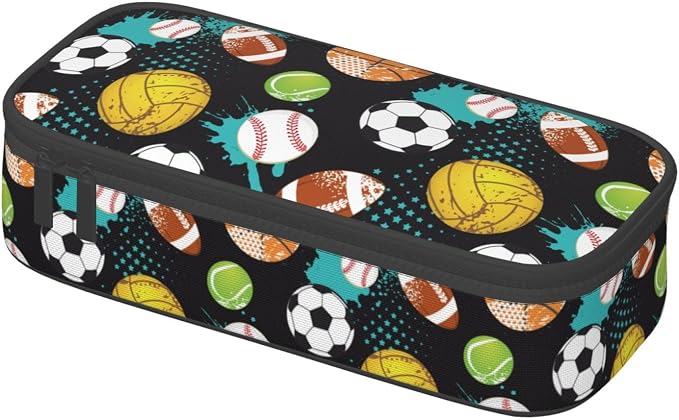 Sport Cool Ball Pattern Pencil Case Big Capacity Storage Pencil Pouch - Image 3