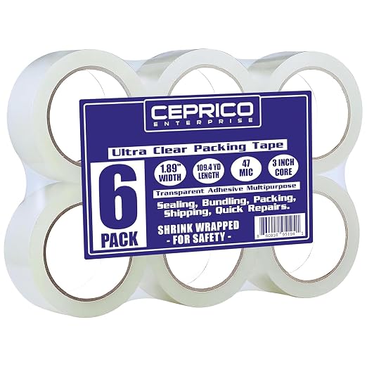 CEPRICO ENTERPRISE Premium Transparent Packing Clear Strong Adhesive by CepricoEnterprise