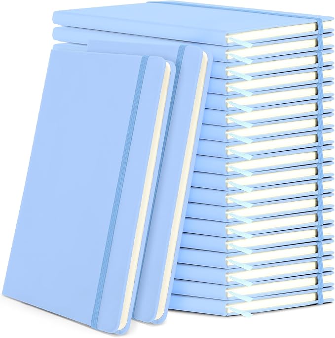 Honoson 20 Pack Lined Journal Notebooks A5 Hardcover Executive Notebook 5.5" x by Honoson